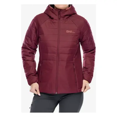 Zateplená bunda Jack Wolfskin Lapawa Ins Hoody - dark maroon