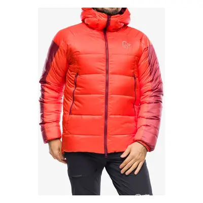 Péřová bunda Norrona Trollveggen Down850 Jacket - arednalin/rhubarb