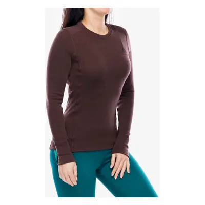 Dámská funkční mikina Odlo Merino BL Top Crew Neck LS - fudge