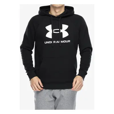 Mikina s kapucí Under Armour Rival Fleece Logo Hoodie - black/white