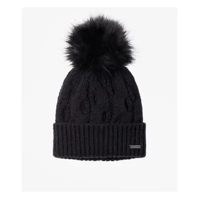 Dámská zimní čepice Columbia Boundless Days Cable Knit Pom Beanie - black