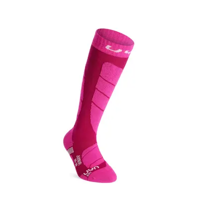 Dětské ponožky UYN Junior Ski Socks - pink