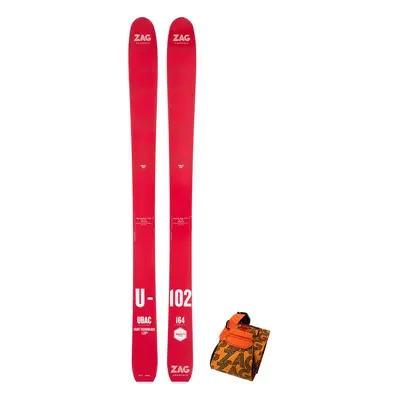 Skialpový set ZAG Ubac Lady- red/white + stoupací pásy