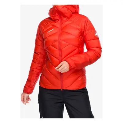 Dámská péřová bunda Mammut Taiss IN Hooded Jacket - mammut red