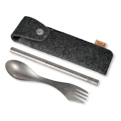 Turistický příbor Light My Fire Spork & Straw Kit Titanium