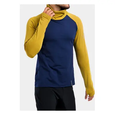 Mikina bez kapuce Sensor Thermo Sweatshirt - blue/mustard