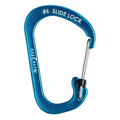 Nosič materiálu ve tvaru karabiny Nite Ize SlideLock Carabiner Aluminium - blue