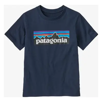 Dětské tričko Patagonia P-6 Logo T-Shirt - new navy