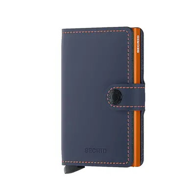 Peněženka Secrid Miniwallet Matte - nightblue/orange