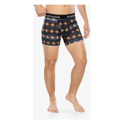 Funkční boxerky Smartwool Merino Print Boxer Brief Boxed - deep navy paths crossed