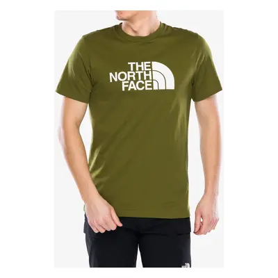 Bavlněné tričko The North Face S/S Easy Tee - forest olive/tnf white