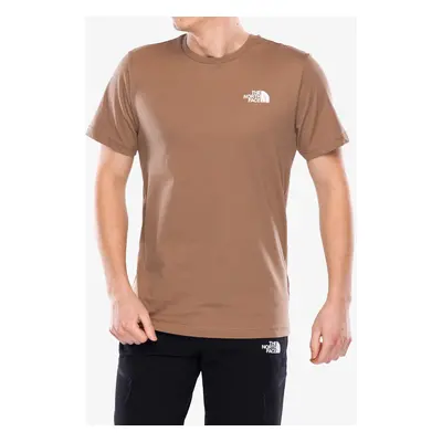 Bavlněné tričko The North Face S/S Redbox Tee - latte/gravel