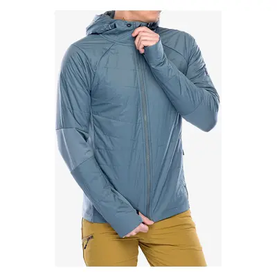 Hybridní bunda Smartwool Smartloft Hooded Jacket - pewter blue