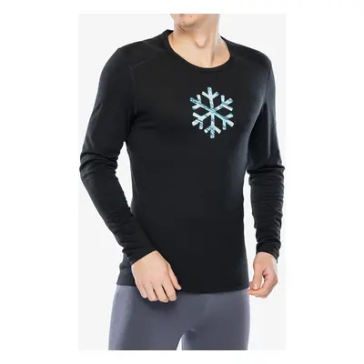 Funkční mikina Icebreaker Merino Oasis LS Crewe POW - black