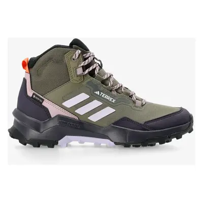 Trekové boty dámské adidas TERREX AX4 Mid GTX - olive stra/silv dawn/prelo fig