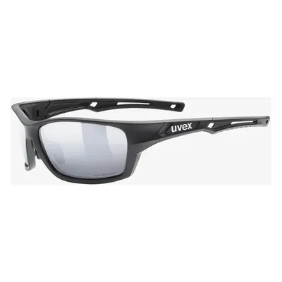 Sluneční brýle Uvex Sportstyle P - black matt/mirror silver