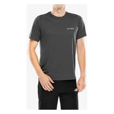 Běžecké triko Arcteryx Cormac ArcBird Logo SS - black heather