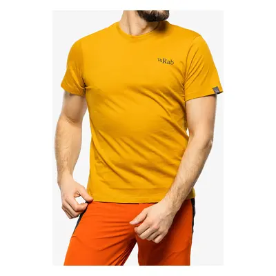 Tričko s potiskem Rab Stance Mountain Peak Tee - sahara