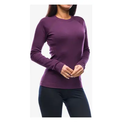 Dámská mikina Smartwool Classic Thermal Merino Base Layer Crew Boxed - purple iris heather