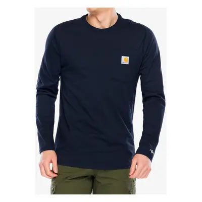 Mikina bez kapuce Carhartt Force Flex Pocket T-Shirt L/S - navy