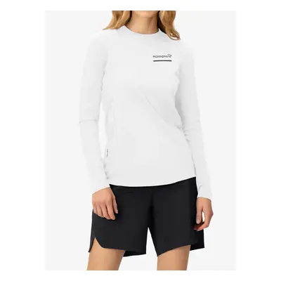 Mikina na běhání dámská Norrona Senja Equaliser Lightweight Long Sleeve - snow white