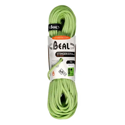 Lezecké lano Beal Stinger III 9,4 mm m Unicore Dry Cover - anis