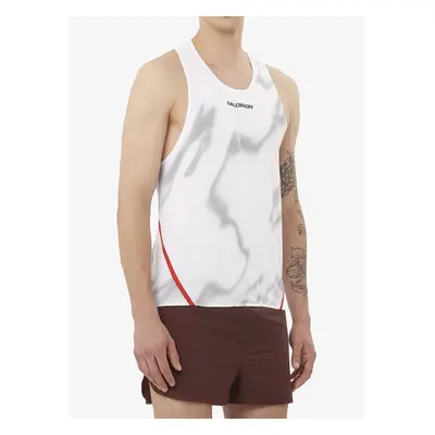 Běžecké triko Salomon S/Lab Speed Singlet - white/and