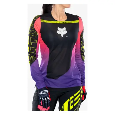 Cyklistická mikina dámská Fox Flexair LS Jersey Elevated - black