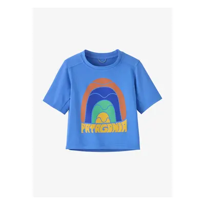 Dětské tričko Patagonia Cap SW T-Shirt - rainbow wave/abundant blue