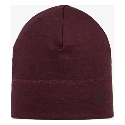 Funkční čepice Buff Lightweight Merino Wool Hat - solid garnet