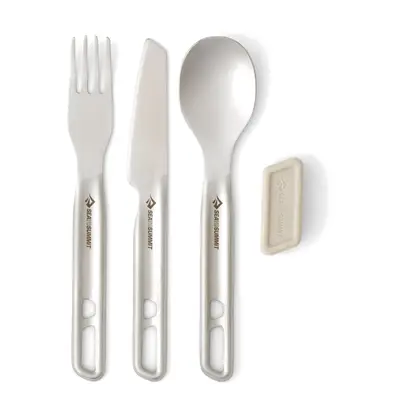 Jídelní příbor Sea to Summit Detour SL Steel Cutlery Set 3P