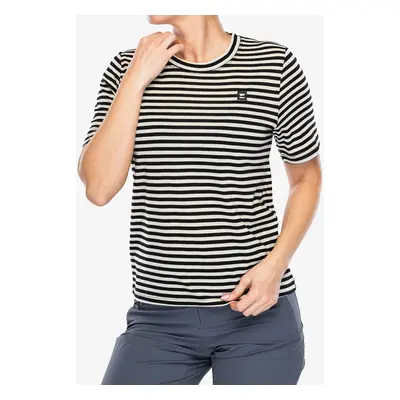 Merino triko dámské Mons Royale Icon Relaxed Tee - MR stripe