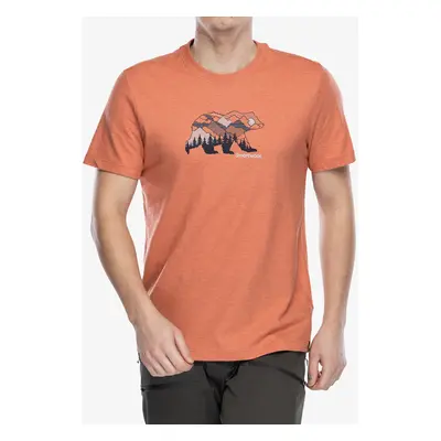 Tričko s potiskem Smartwool Bear View Short Sleeve Graphic Tee - terracotta