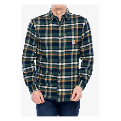 Košile Carhartt Flannel L/S Plaid Shirt - navy