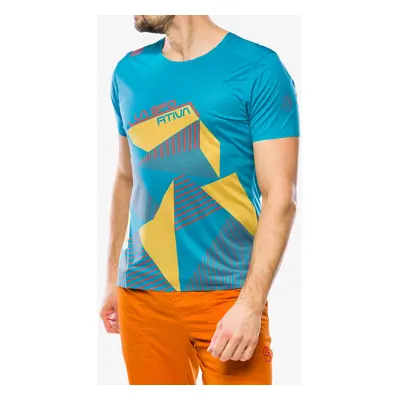 Lezecké triko La Sportiva Comp T-Shirt - tropic blue/bamboo