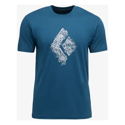 Bavlněné tričko Black Diamond Engineered Diamond SS Tee - indigo