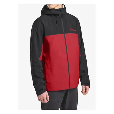 Bunda do deště Jack Wolfskin Weiltal 2L Jacket - adrenaline red