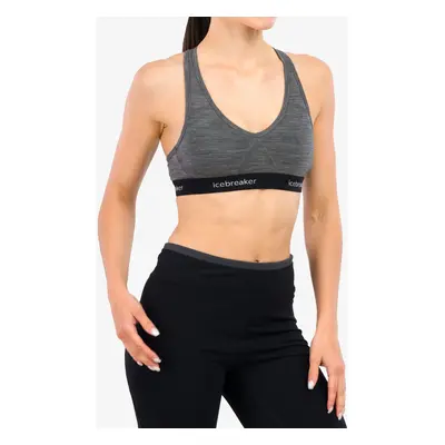 Podprsenka Icebreaker Sprite Racerback Bra - gritstone