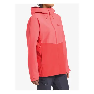 Dámská bunda do deště Jack Wolfskin Weiltal 2L Jacket - sunset coral