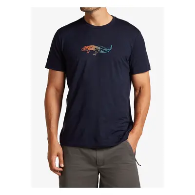 Merino triko Icebreaker Merino Tech Lite SS Tee Slimey Salamander - midnight navy