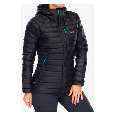 Dámská péřová bunda Rab Microlight Alpine Long Jacket - black