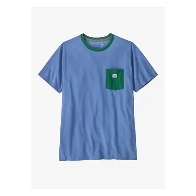 Tričko Patagonia Shop Sticker Pocket Responsibili-Tee - abundant blue