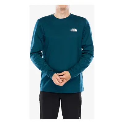 Tričko s dlouhým rukávem The North Face L/S Simple Dome Tee - midnight petrol