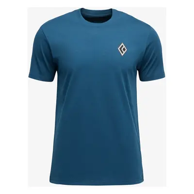 Bavlněné tričko Black Diamond Heritage Alpinist SS Tee - indigo