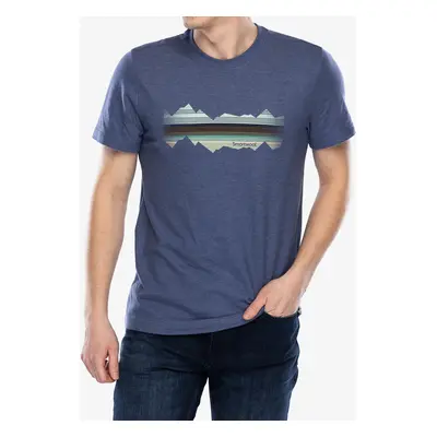 Tričko s potiskem Smartwool Mountain Horizon Short Sleeve Graphic Tee - nightfall blue