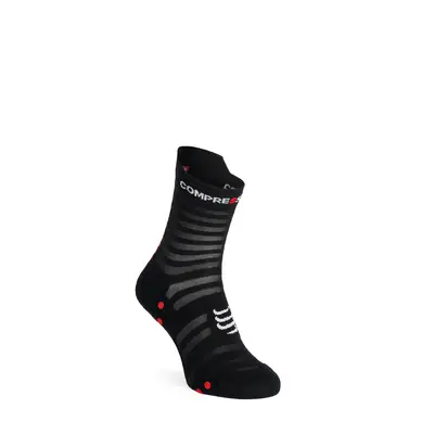 Běžecké ponožky Compressport Pro Racing v4.0 UL Run High - black/red