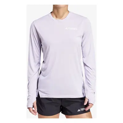 Mikina na běhání dámská adidas TERREX Xpr Ls Tee - silver dawn