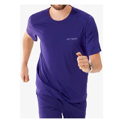 Běžecké triko Arcteryx Cormac ArcBird Logo SS - soulsonic heather/moonstone