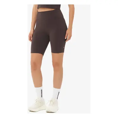 Běžecké kraťasy dámské Salomon Shkout BliSS Shorts Tights - coffee bean