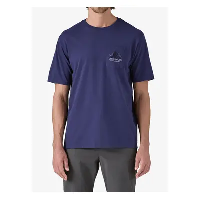 Bavlněné tričko Patagonia Chouinard Crest Pocket Responsibili-Tee - solstice purple